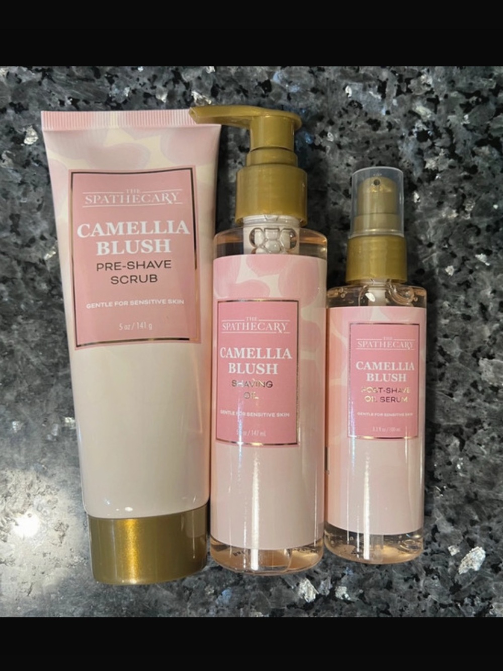 Set of 3 The Spathecary Camellia Blush Products New